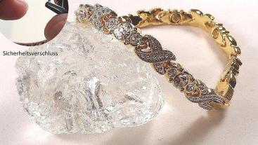 Sanamag™ Magnetarmband "Sala" mit Zirkoniasteinen